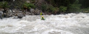 Am Dienstag 21. Juli hatte es mehr Wasser auf dem Inn.