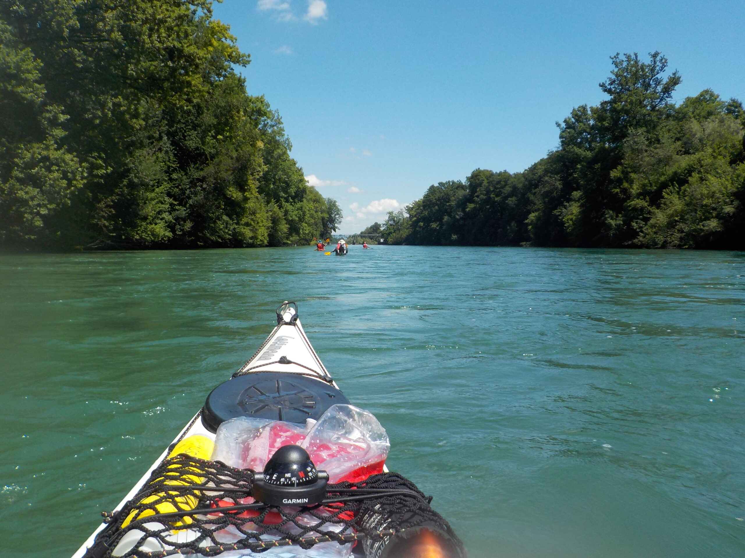 Am 10. und 11. Juli 2025 bewältigten die sechs Paddler die Strecke Luzern bis Clubhaus in Lauffohr AG. Ab Luzern präsentierte sich die Reuss mehrheitlich als ruhigen Fluss in einem Kanal. Ab Bremgarten AG waren bei einem Pegel von140 Kubikmeter je Sekunde zahlreiche Schwälle mit hoher Wassergeschwindigkeit zu befahren. 