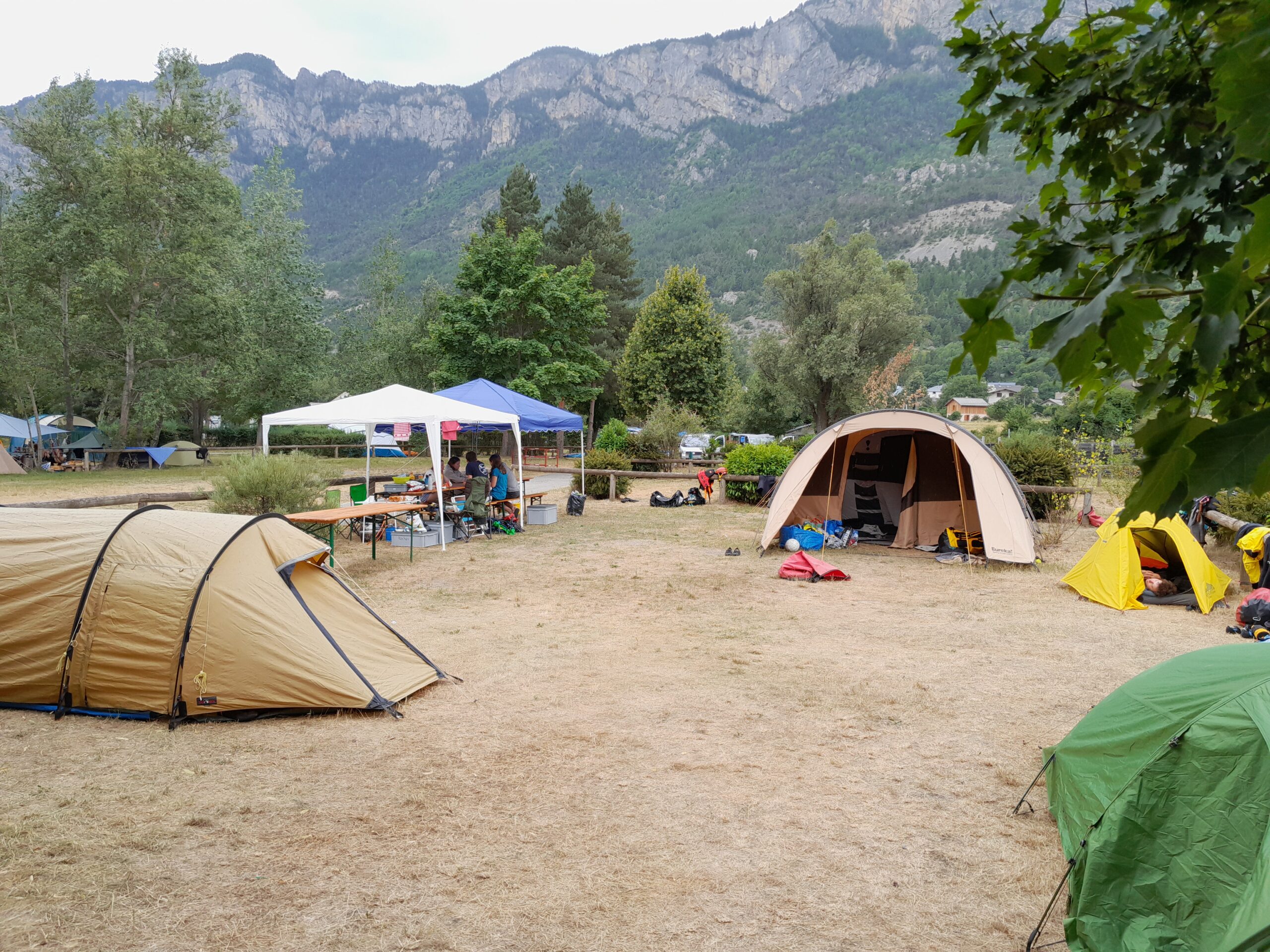 Unser Camp in L'Argentière-la-Besse
